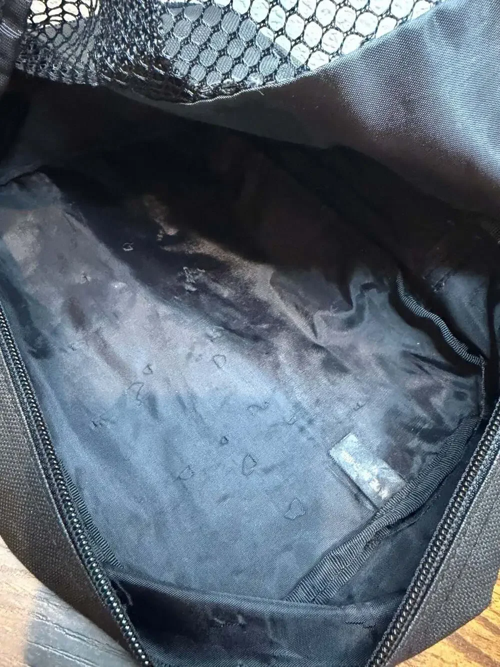 Samsonite Black Travel Toiletry or Makeup Organizer Pouch with Mesh Detail